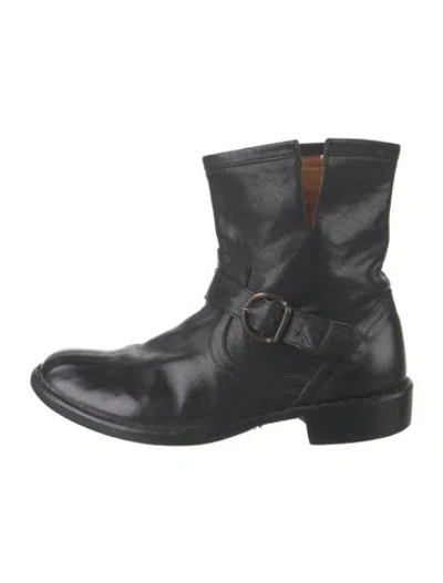 Pre-owned Fiorentini + Baker Leather Moto Boots In Black