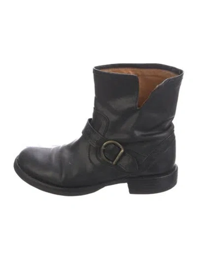 Pre-owned Fiorentini + Baker Leather Moto Boots In Black