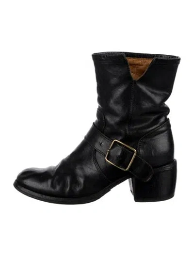 Pre-owned Fiorentini + Baker Leather Moto Boots In Black