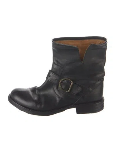Pre-owned Fiorentini + Baker Leather Moto Boots In Blue