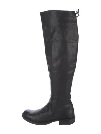 Pre-owned Fiorentini + Baker Leather Riding Boots In Black