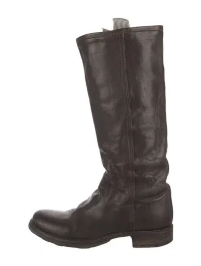 Pre-owned Fiorentini + Baker Leather Riding Boots In Brown