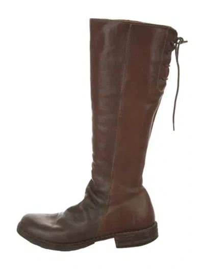 Pre-owned Fiorentini + Baker Leather Riding Boots In Brown