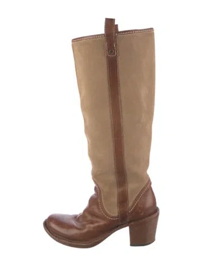 Pre-owned Fiorentini + Baker Leather Riding Boots In Brown