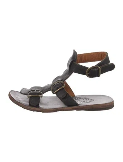 Pre-owned Fiorentini + Baker Leather Sandals In Black