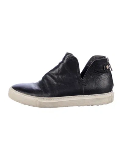 Pre-owned Fiorentini + Baker Leather Sneakers In Black