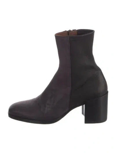 Pre-owned Fiorentini + Baker Leather Sock Boots In Black