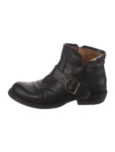 Pre-owned Fiorentini + Baker Leather Western Boots In Black
