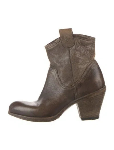 Pre-owned Fiorentini + Baker Leather Western Boots In Brown