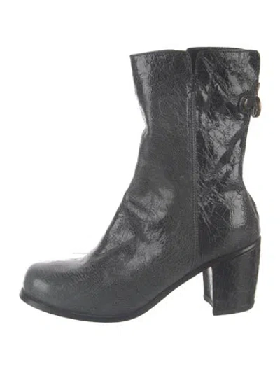 Pre-owned Fiorentini + Baker Patent Leather Boots In Grey