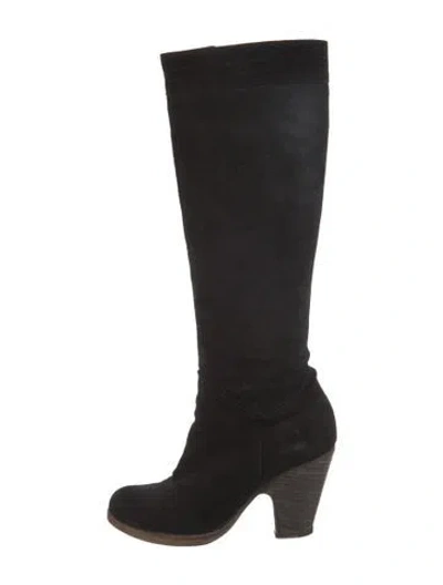 Pre-owned Fiorentini + Baker Suede Boots In Black