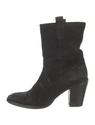 Pre-owned Fiorentini + Baker Suede Boots In Black