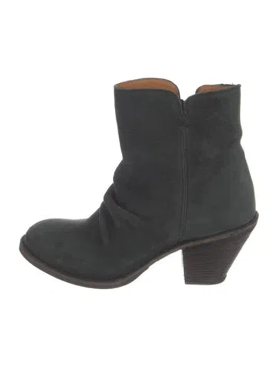 Pre-owned Fiorentini + Baker Suede Boots In Black