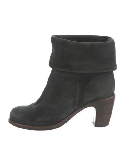 Pre-owned Fiorentini + Baker Suede Boots In Green