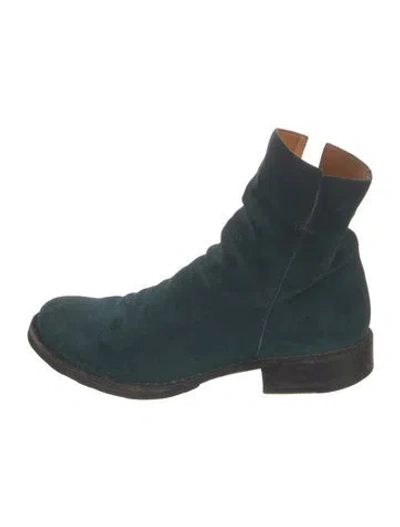 Pre-owned Fiorentini + Baker Suede Boots In Green