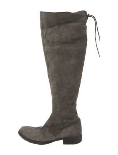 Pre-owned Fiorentini + Baker Suede Boots In Grey