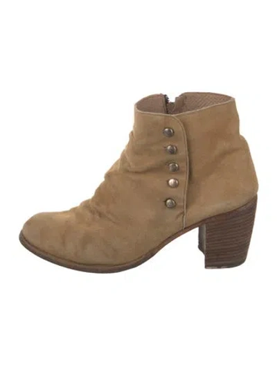 Pre-owned Fiorentini + Baker Suede Boots In Neutral