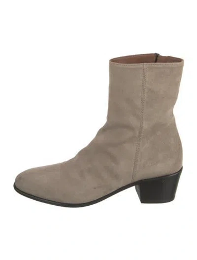 Pre-owned Fiorentini + Baker Suede Distressed Accents Boots In Grey/neutrals