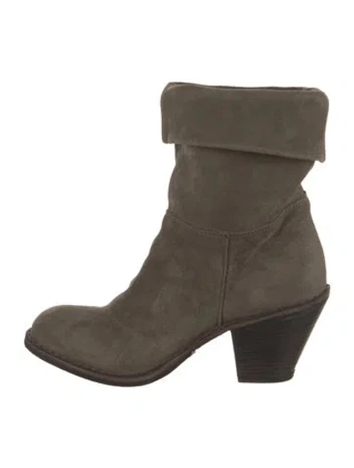 Pre-owned Fiorentini + Baker Suede Slouch Boots In Brown