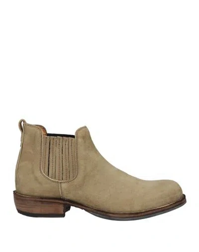 Fiorentini + Baker Fiorentini+baker Woman Ankle Boots Khaki Size 8 Leather In Sand