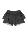 Fiorile Toddler Girl Shorts & Bermuda Shorts Black Size 4 Cotton, Polyamide, Elastane In Black