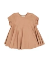 Fiorile Babies'  Toddler Girl T-shirt Khaki Size 6 Cotton, Elastane In Beige
