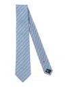Fiorio Man Ties & Bow Ties Azure Size - Silk In Blue