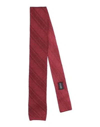 Fiorio Man Ties & Bow Ties Burgundy Size - Silk