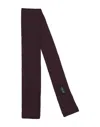 Fiorio Man Ties & Bow Ties Dark Brown Size - Wool In Brown