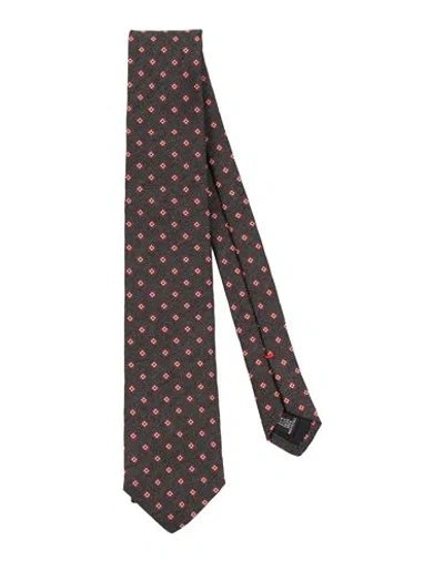 Fiorio Man Ties & Bow Ties Lead Size - Silk In Grey