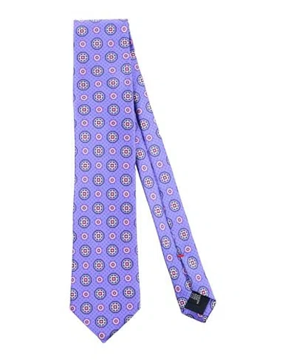 Fiorio Man Ties & Bow Ties Purple Size - Silk
