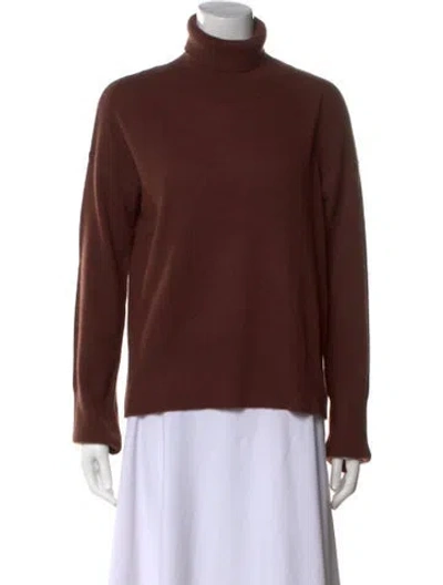 Pre-owned Fiorla Cashmere Turtleneck Sweater In Brown
