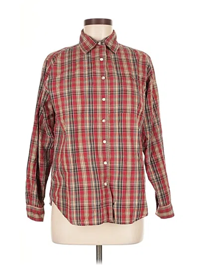 Pre-owned Fiorlini International Long Sleeve Button Down Shirt In Red