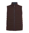 Fioroni Cashmere Cashmere-down Reversible Gilet In Blue