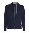 Fioroni Cashmere Cashmere Hoodie In Blue