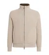 Fioroni Cashmere Cashmere-mink Bomber Jacket In Sand