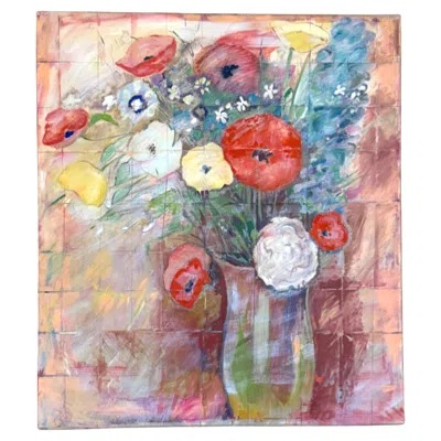 Pre-owned Fioroni Giosetta  “dreaming Day For Odilon” Monumental Work, Exhibited Rome 1984 In Brown