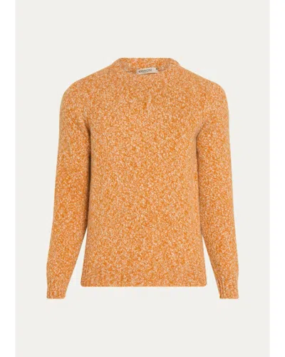 Fioroni Men's Cashmere Sweater In Orange