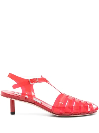 Fiorucci 35mm Jelly Sandals In Red