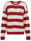 Fiorucci Alpaca And Merino Wool Striped Sweater In Multi