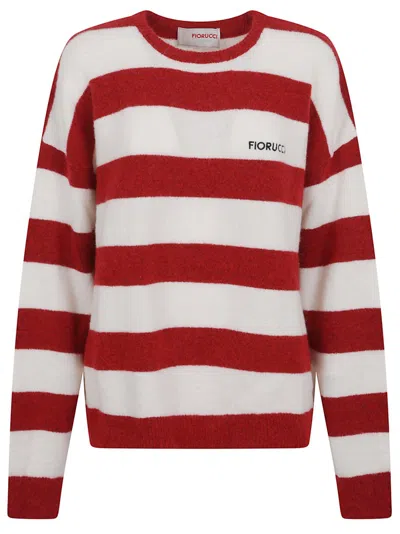 Fiorucci Alpaca And Merino Wool Striped Sweater In Multi