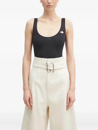 Fiorucci Angel-embellished Bodysuit In Black