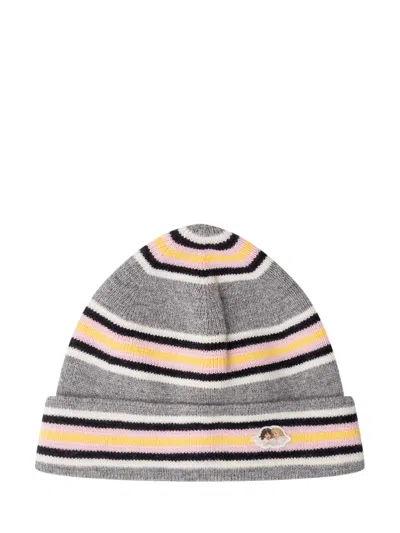 Fiorucci Angel Patch Beanie In Grey