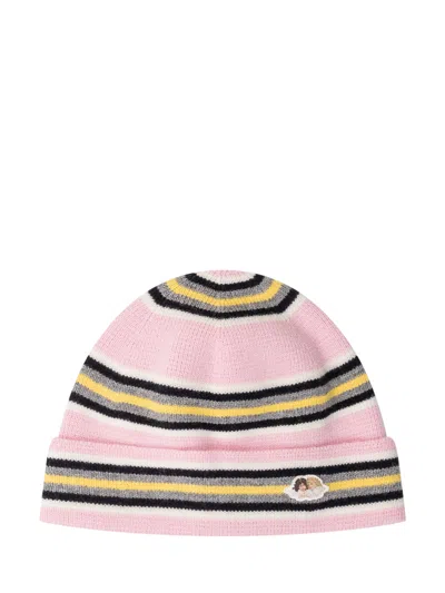 Fiorucci Angel Patch Mini Beanie In Baby Pink