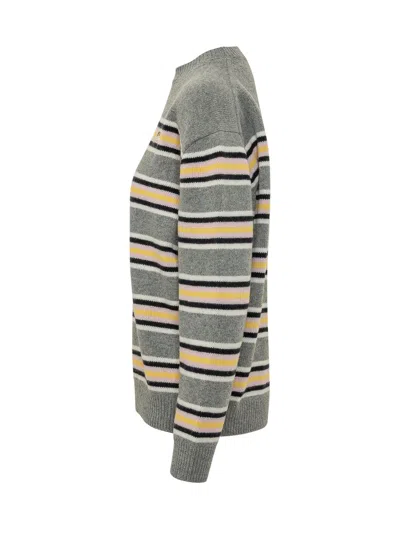Fiorucci Angel Patch Sweater In Grey