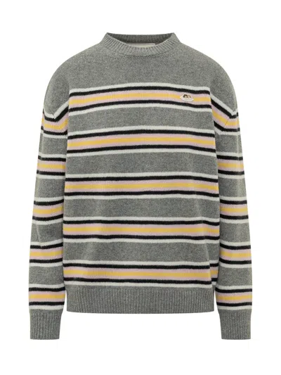 Fiorucci Angel Patch Sweater In Grey