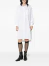 Fiorucci Angels-embroidered Midi Shirt Dress In White