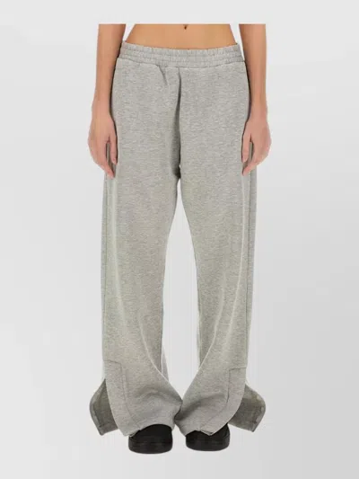 Fiorucci Angels Pants Regular Cut Zip Hem Pockets In Gray