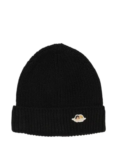 Fiorucci Angels Patch Beanie In Black