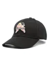 Fiorucci Angels-patch Canvas Cap In Black